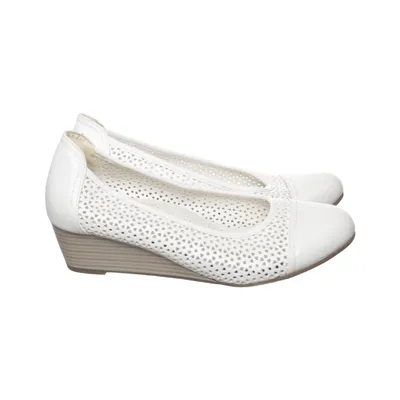 Wedges (White) from Easy Street Leather