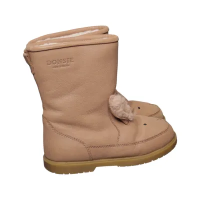 Enkellaarzen (Beige) van Donsje Leer, Wol