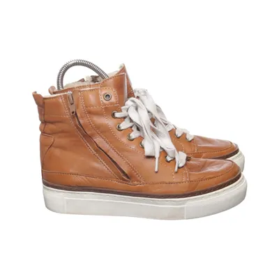 Canvas schoenen (Bruin) van Maca Kitzbühel Leer