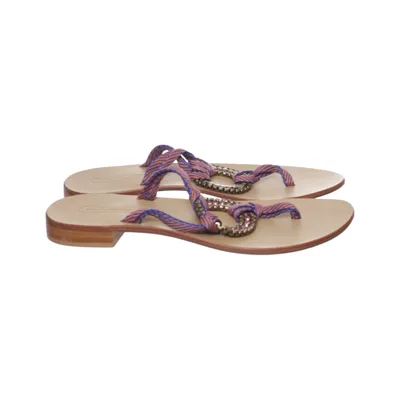 Teenslippers (Beige, Meerkleurig) van Nanni Leer