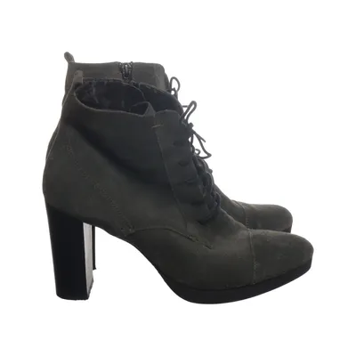 Bottes à talons (Vert) de Uno Due Tre Daim