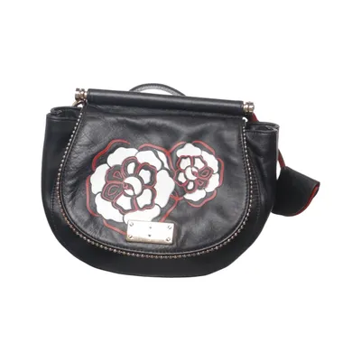 Shoulder-bag (Black, Multicolored) from Guess Luxe Leather, Polyester