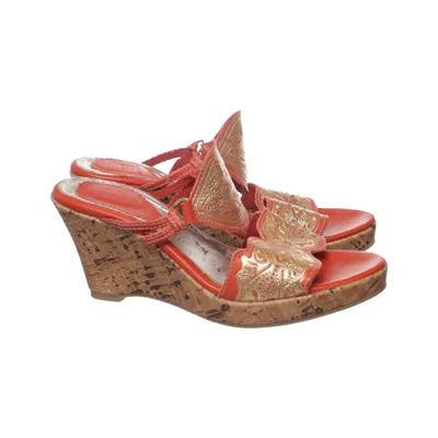 Mules (Orange, Guldfärgad) från Akira Skinn