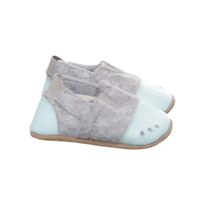 Baby slofjes (Grijs, Blauw) van Walkx