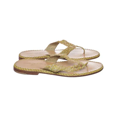 Flip-flops (Brown, Green) from Stephane Kélian Leather
