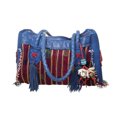 Handtas (Blauw, Meerkleurig) van World Family of Ibiza Leer
