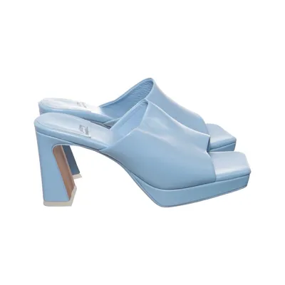 Mules (Bleu) de Jeffrey Campbell Cuir