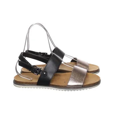 Sandales (Noir, Argent) de Lazamani Cuir