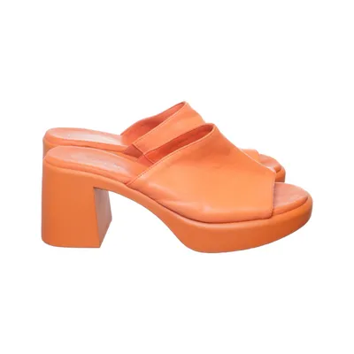 Mules (Orange) from Shoe Biz Copenhagen Polyurethane