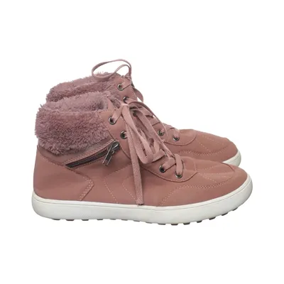 Laced boots (Pink) from Vty Polyester
