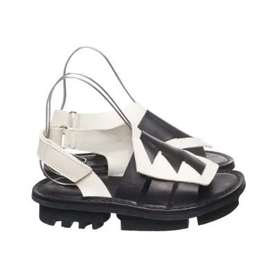 Sandals (Black, White) from Trippen Leather