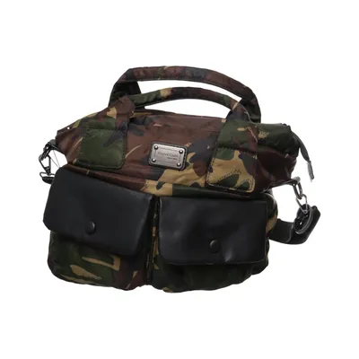 Shoulder-bag (Green, Brown, Black) from Gianni Conti Leather, Polyamide, Polyester