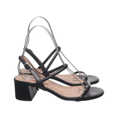 Højhælede sandaler (Sort) fra Vanessa Wu Læder