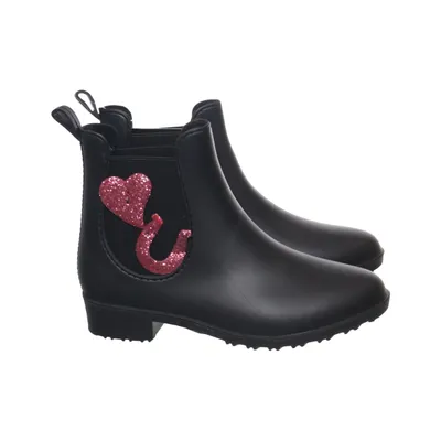 Low rubber boots (Black) from Pfiff Leather