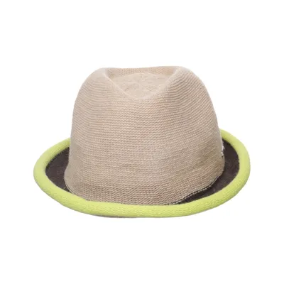 Fedora hat (Beige, Yellow, Black) from Chillouts Polyester