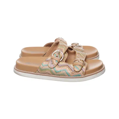 Sandals (Brown, Multicolored) from Rieker Antistress Leather