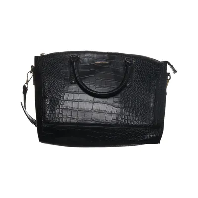Handbag (Black) from Mango Touch Polyester, Polyurethane