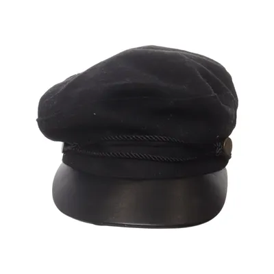 Skipper cap (Black) from Monki Polyester, Viscose, Wool