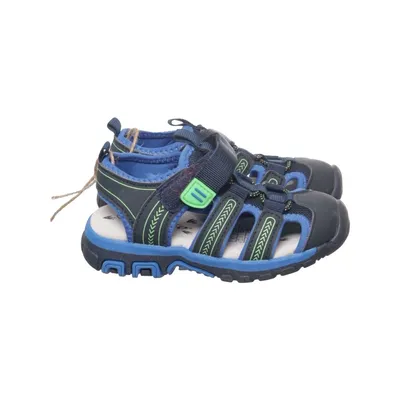 Sandalen (Blauw, Zwart, Groen) van Crane Leer