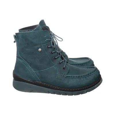 Laced boots (Blue) from Wolky