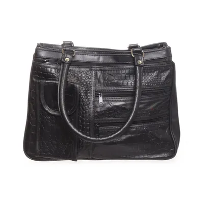 Handväska (Svart) Skinn, Polyester