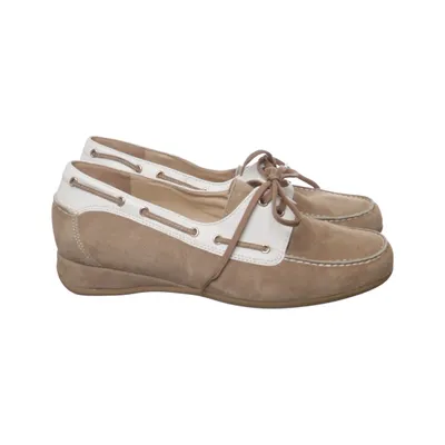 Boat shoes (Beige, White) from Hassia