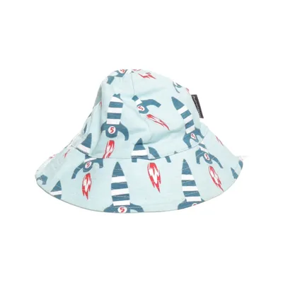 Buckethatt (Blå, Röd, Vit) från Maxomorra Elastan, Ekologisk bomull
