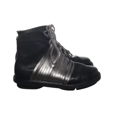 Laced boots (Black, Gray) from Trippen Leather