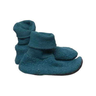 Chaussons pour bébé (Vert pétrole) de Handmade Cuir, Laine