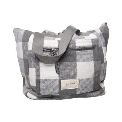 Handtasche (Grau, Weiß, Braun) von Emily & Noah Polyester