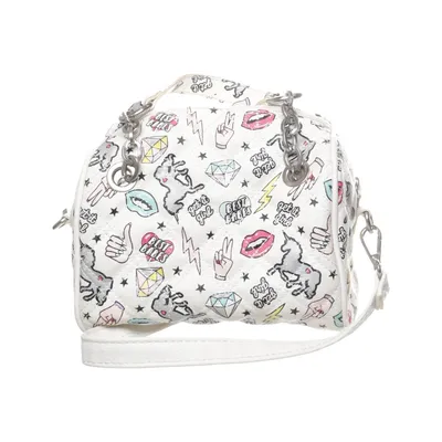 Skuldertaske (Hvid, Flerfarvet) fra Claire's Polyester, Polyurethan