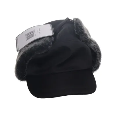 Trapper hat (Black, Gray) from Fox Polyester