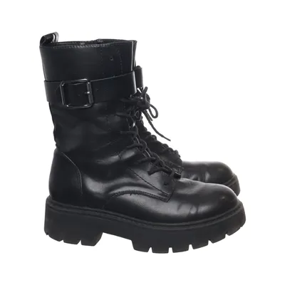 Laced boots (Black) from Oxmox Leather
