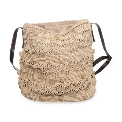 Shoulder-bag (Beige, Brown)