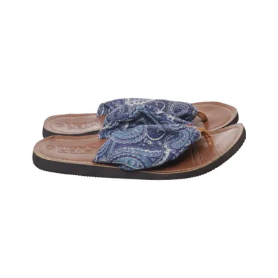 Tongs (Bleu, Marron) de UNO Coton, Polyuréthane