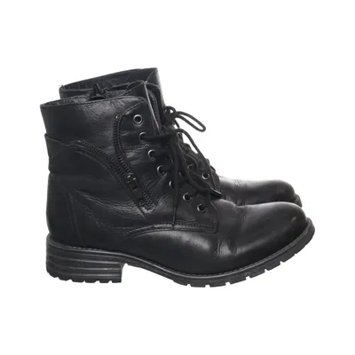 Laced boots (Black) from Excellent Leather