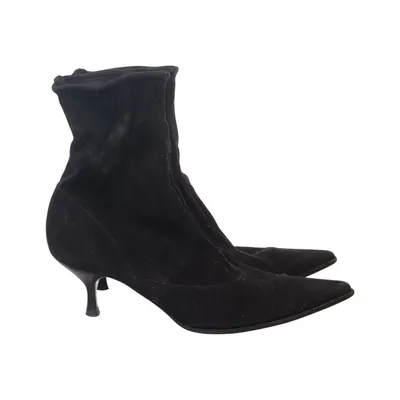 Bottes à talons (Noir) de Sergio Rossi Cuir