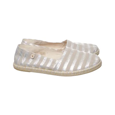 Espadrilles (Zilver, Beige) van Verbenas Leer