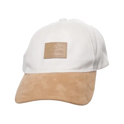 Casquette de baseball (Beige, Marron) de Johnny Urban Acrylique, Élasthane, Polyester