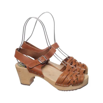 Clogs (Brown) from Torpatoffeln Leather
