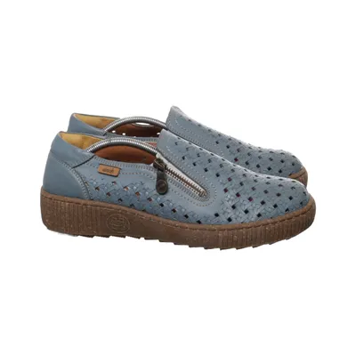 Mocassins (Bleu) de DirtCult Cuir