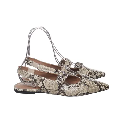 Ballet flats (Brown, Multicolored) from Rubi Faux leather