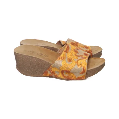 Kilehælssko (Orange, Beige, Flerfarvet) fra Deerberg Læder