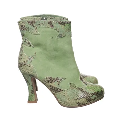Heeled boots (Green, Multicolored) from Tamaris Trend Leather