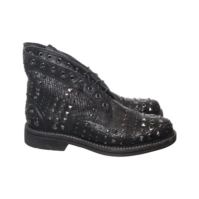 Bottes à lacets (Noir) de Alma en Pena