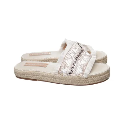 Slip-ins (White, Gold, Multicolored) from Lucky Shoes