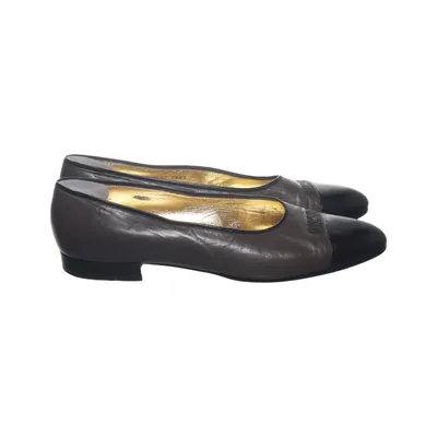 Ballet flats (Gray, Black) from Moschino Leather