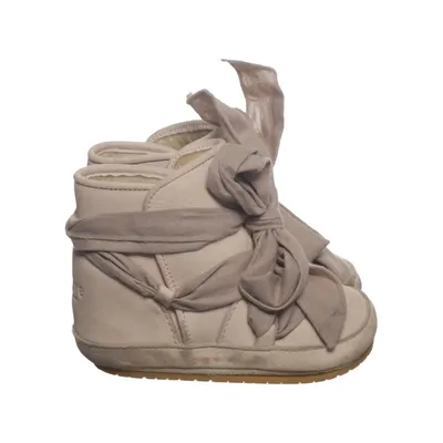 Baby booties (Beige) from Donsje Faux fur, Leather