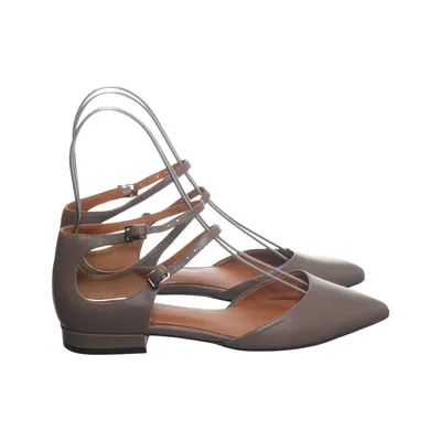 Ballet flats (Brown) from What For Leather