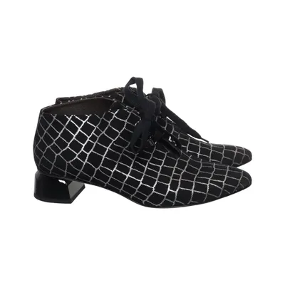 Ankle boots (Black, Silver) from Brunate Leather